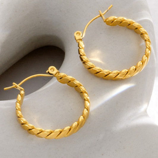 Argollas Golden Twist 18K