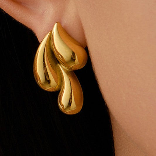 Earrings Golden Flow 18K