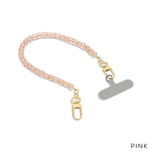 Cube Crystal Phone Strap