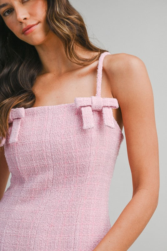 Rosa Tweed Midi