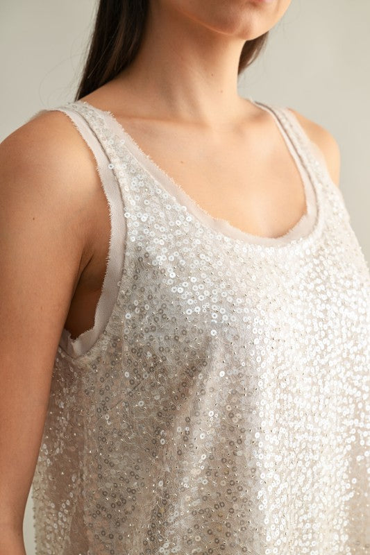 Vestido Midi Brillante de Silueta Recta