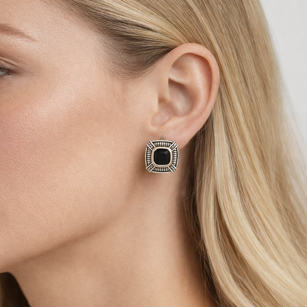 Earrings Onyx